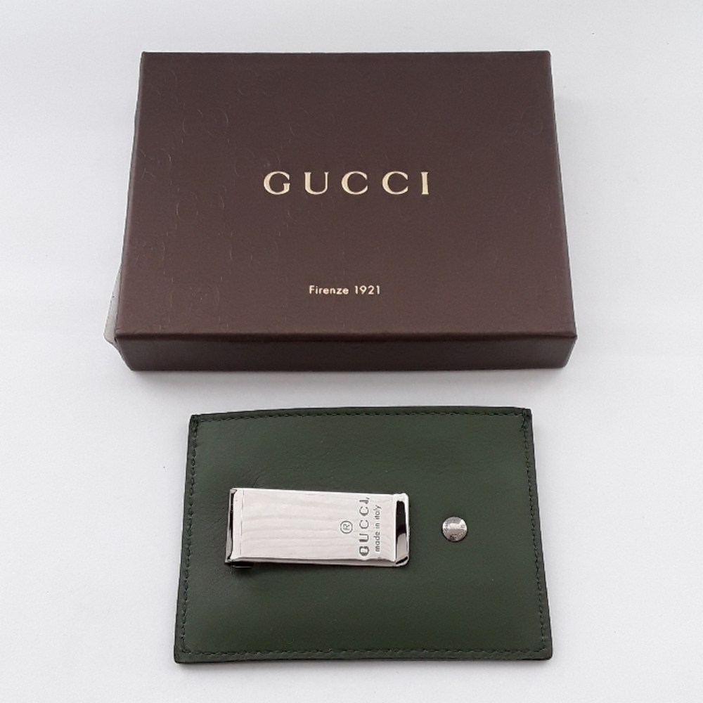 New in Box GUCCI card holder with money clip - Picture 2 of 6